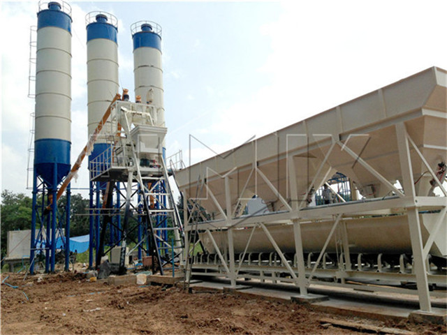 Stationary concrete mixing plant price