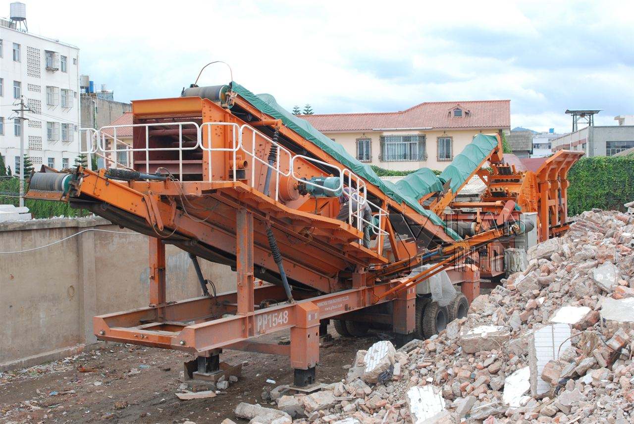 Mobile Stone Crushing Plant