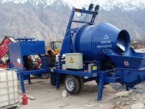 concrete pump mixer