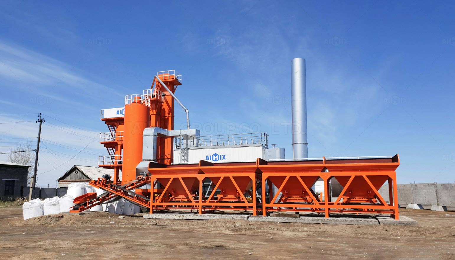 ALQ80-Asphalt-Mixing-Plant-Installed-In-Russia