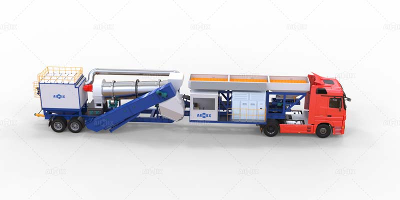 new asphalt batch plant transporting