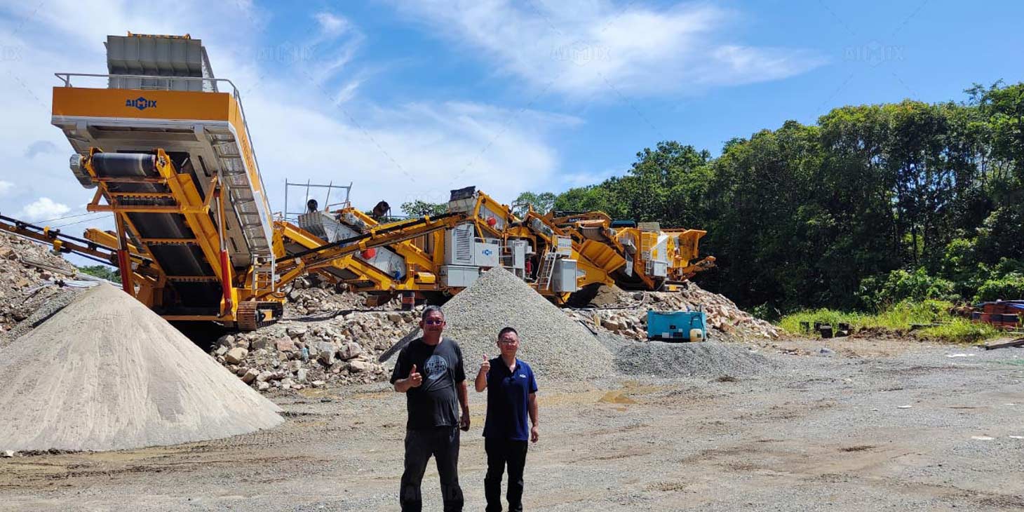mobile stone crusher used for process river stone