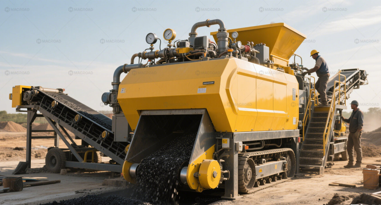 asphalt recycling plant in Macroad