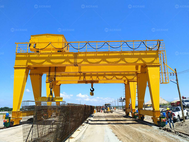 double girder gantry crane for precast concrete production