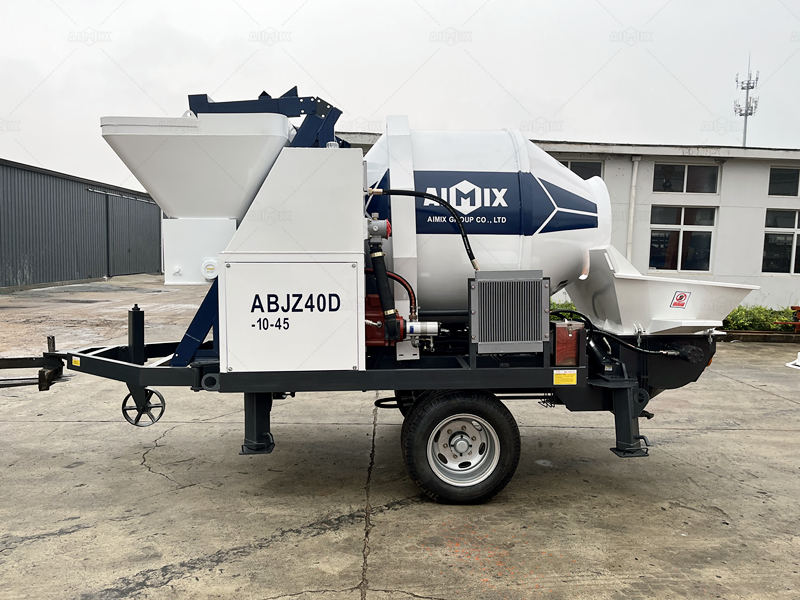 ABJZ40D electric engine ABJZ40D concrete mixing pump in Aimix factory
