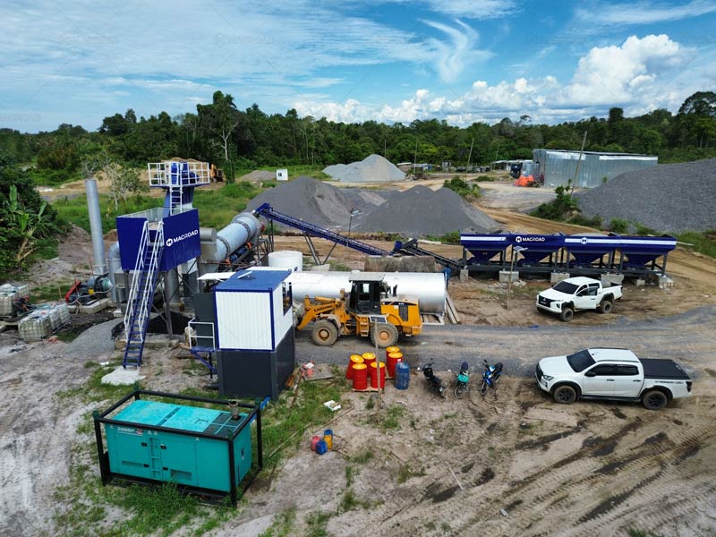 Continuous-Type Drum Asphalt Plant